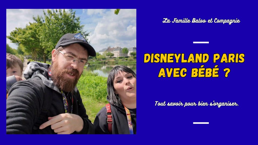 Affiche article Disneyland Paris avec bébé